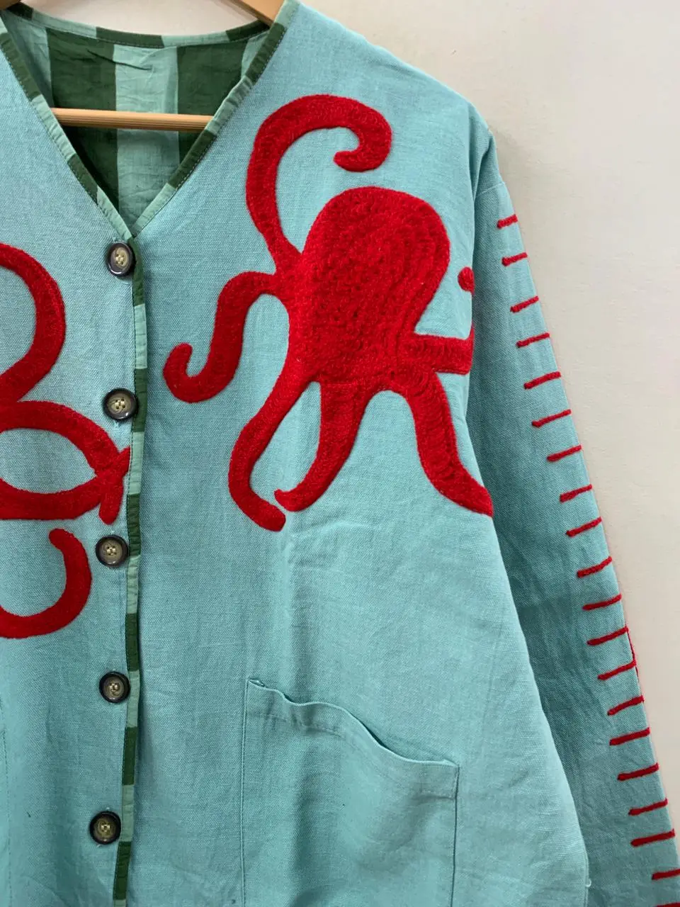 Women's Handmade Cotton Suzani Jacket | Ethnic Embroidered Outerwear 2