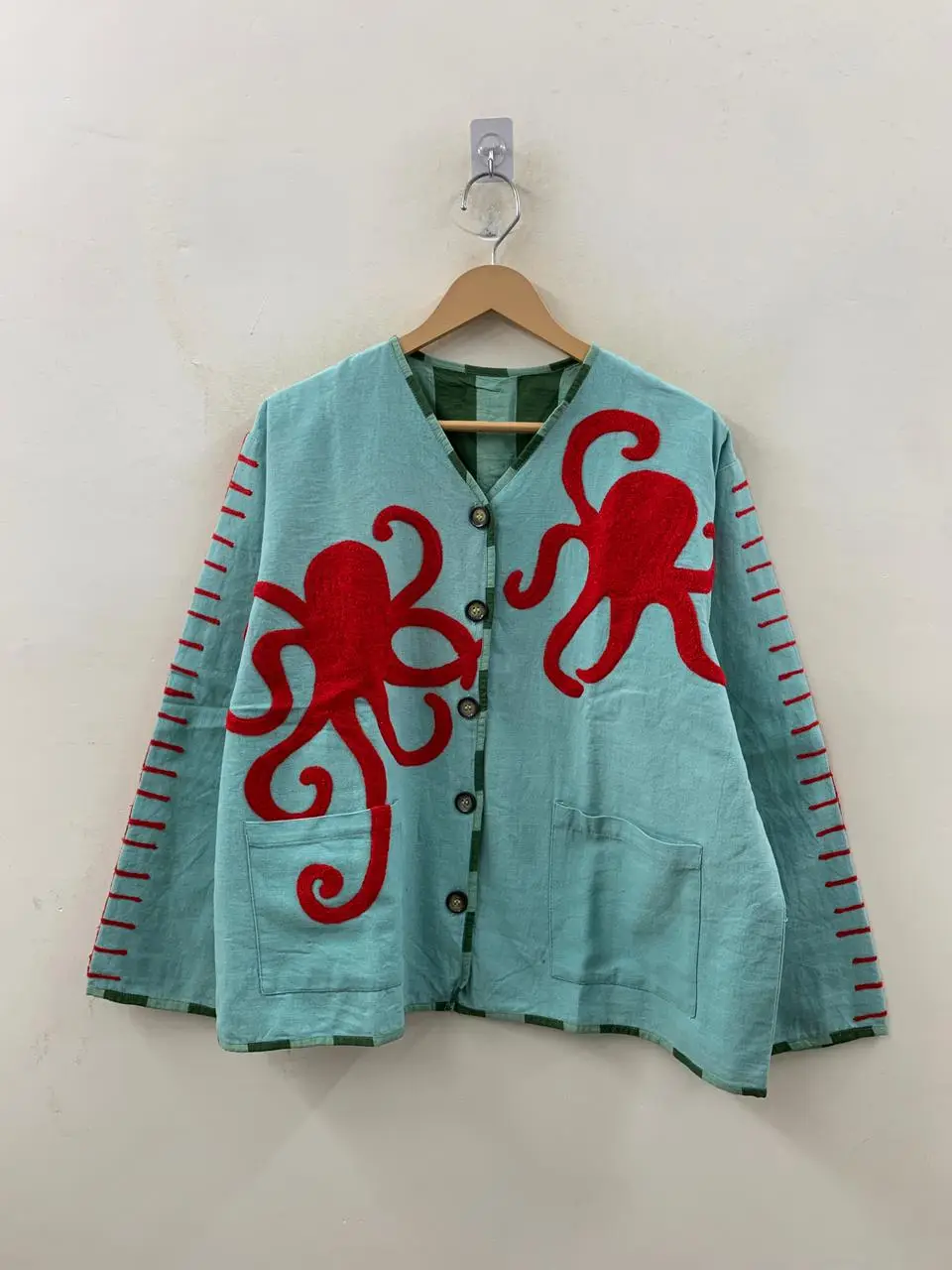 Women's Handmade Cotton Suzani Jacket | Ethnic Embroidered Outerwear 4