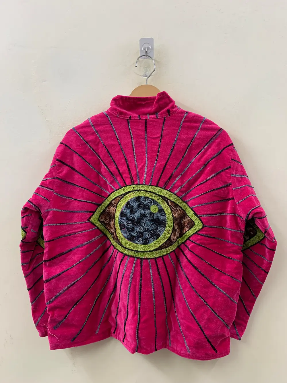 Women’s Velvet Suzani Jacket – Hand Embroidered Boho Luxe Outerwear 3