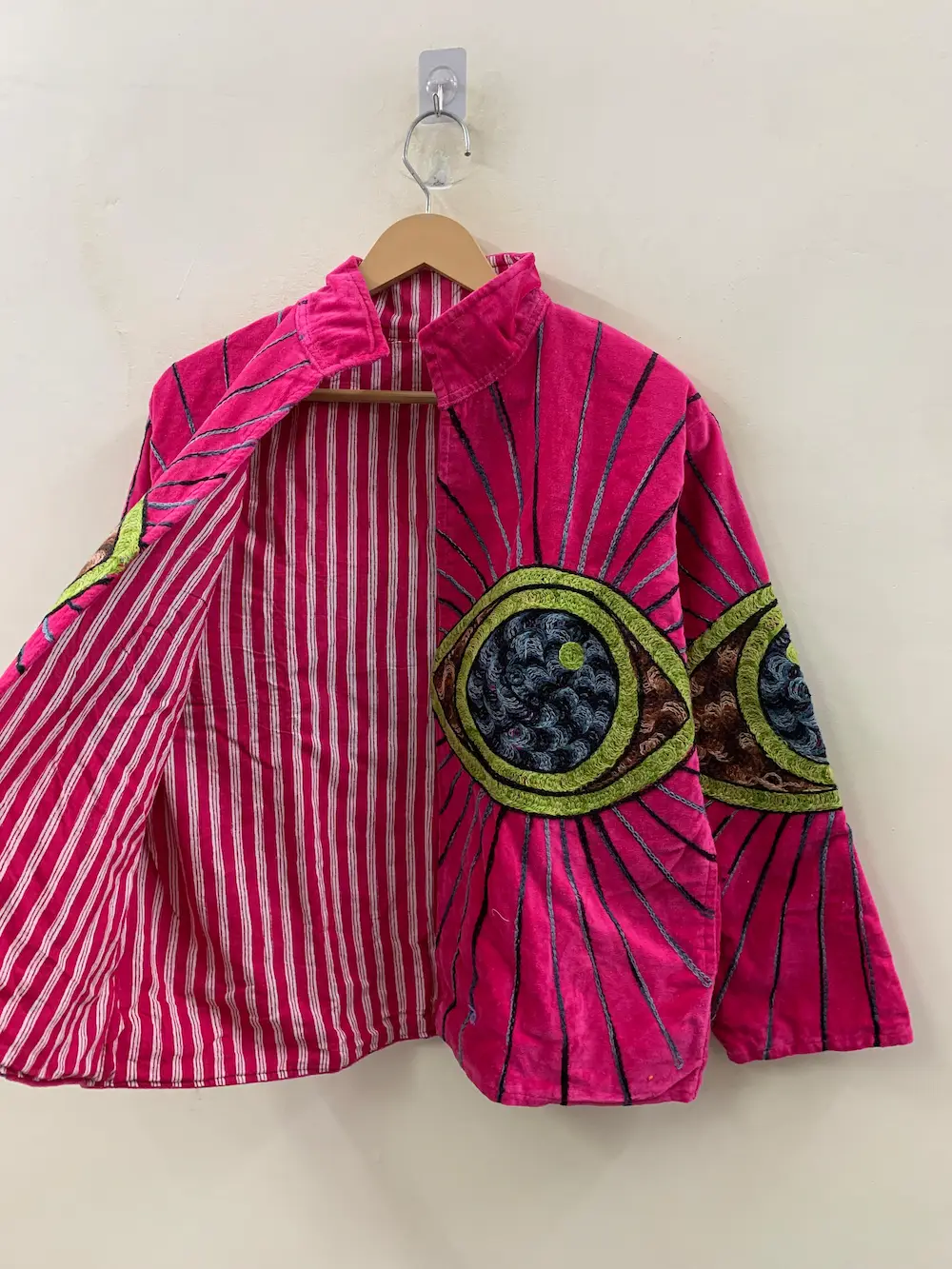 Women’s Velvet Suzani Jacket – Hand Embroidered Boho Luxe Outerwear 2