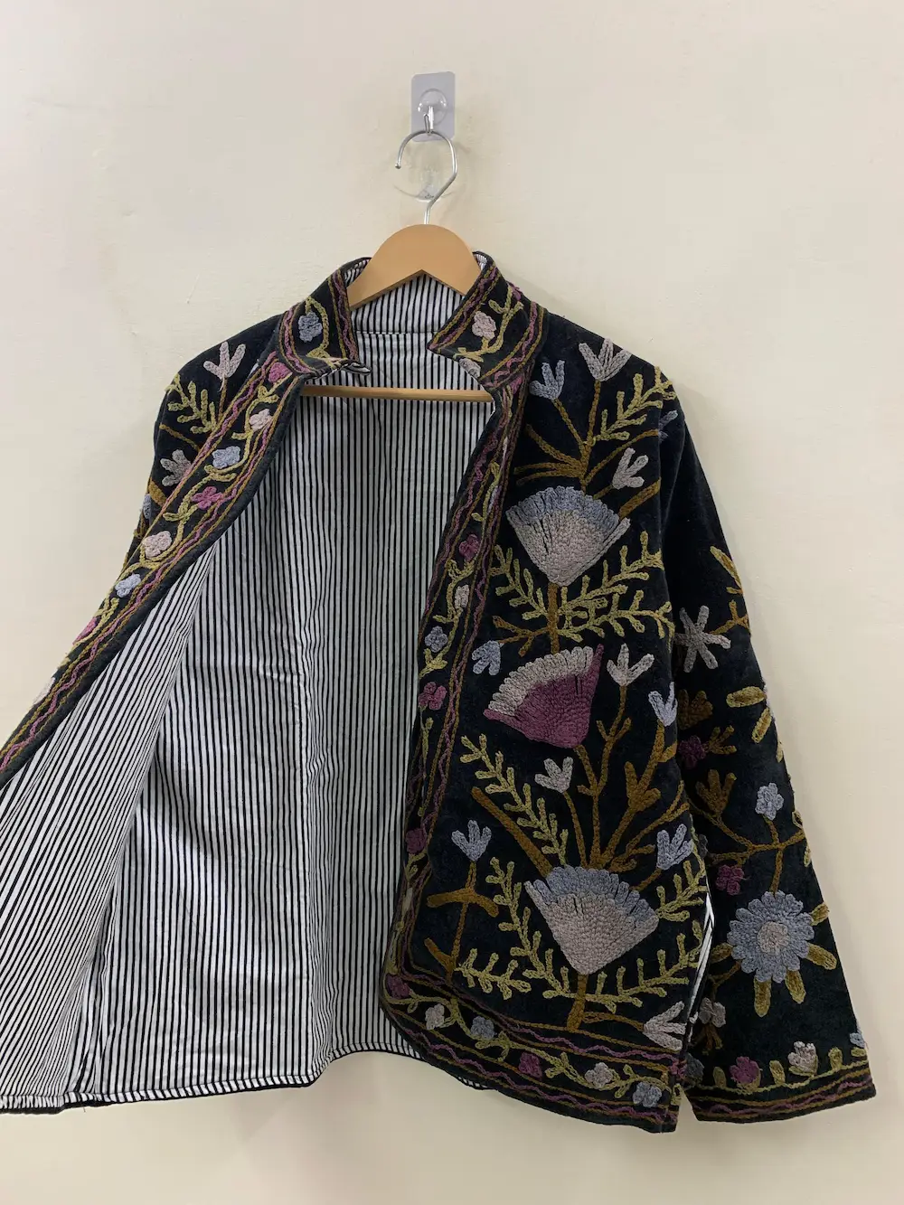 Velvet Suzani Jacket Handmade – Unique Ethnic Embroidered Outerwear