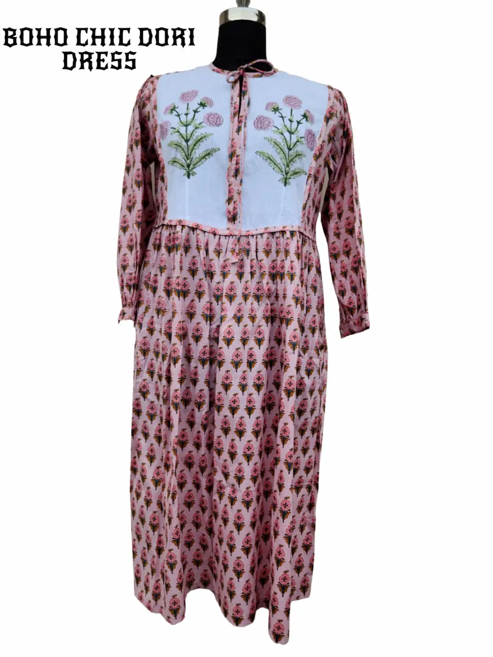 Floral Cotton Dress for Women – Lightweight Summer Fashion Outfit