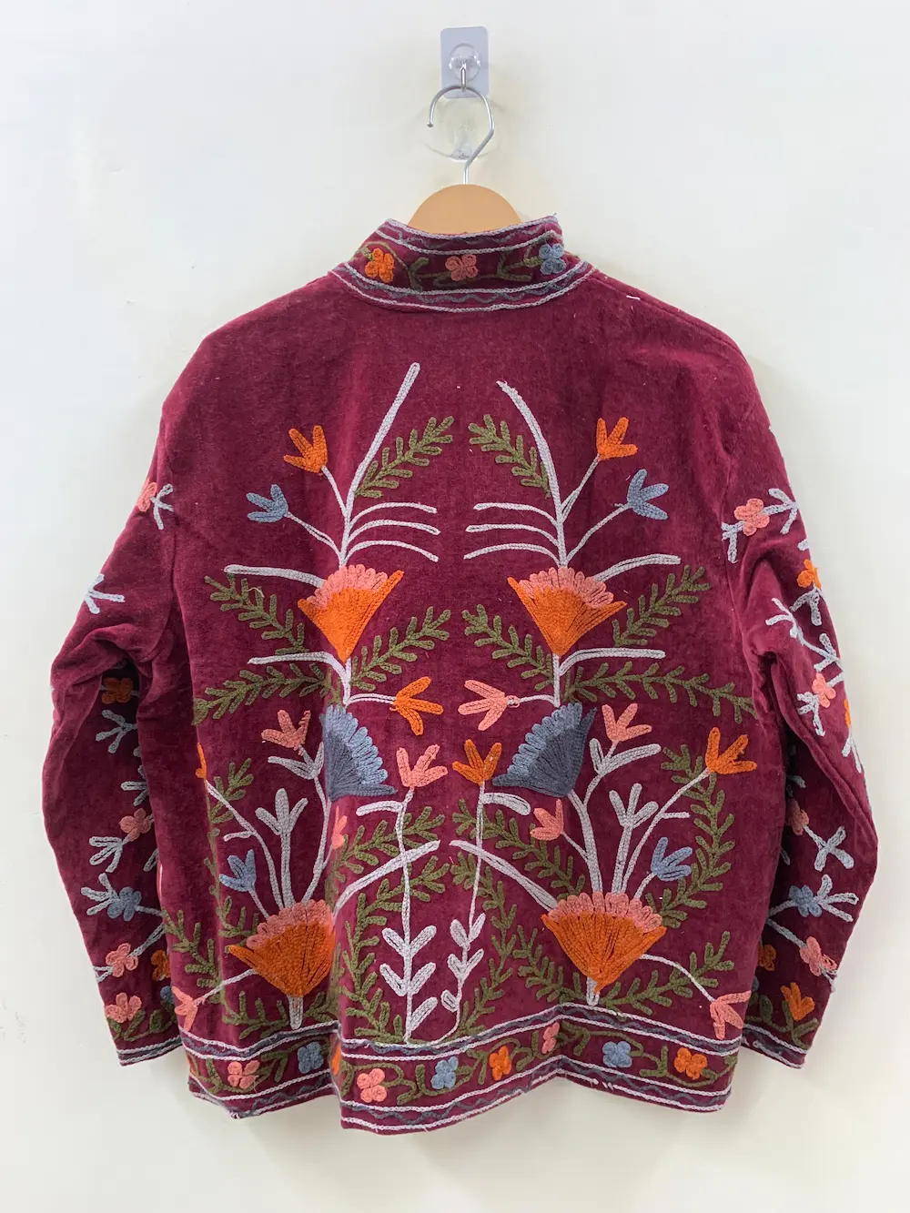 Premium Velvet Suzani Jacket for Women – Ethnic Embroidered Fashion 3