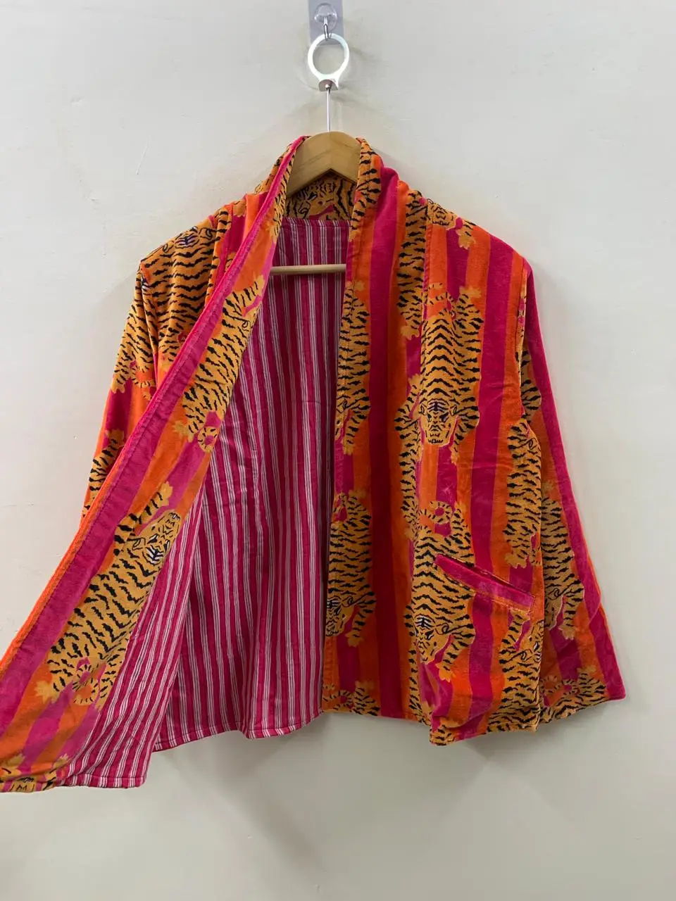 Luxury Velvet Printed Jacket for Women | Premium Fashion Outerwear 2