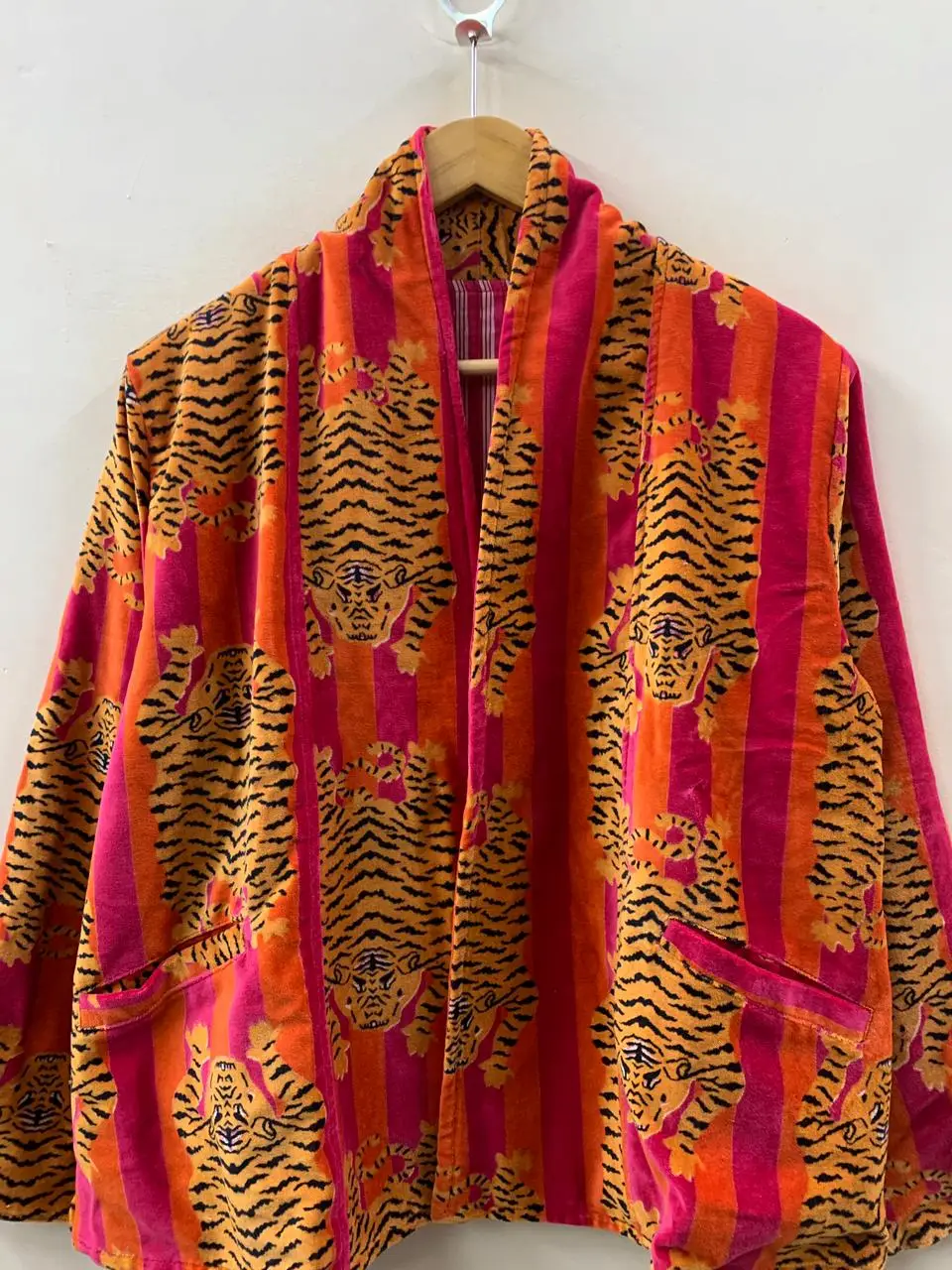 Luxury Velvet Printed Jacket for Women | Premium Fashion Outerwear 3