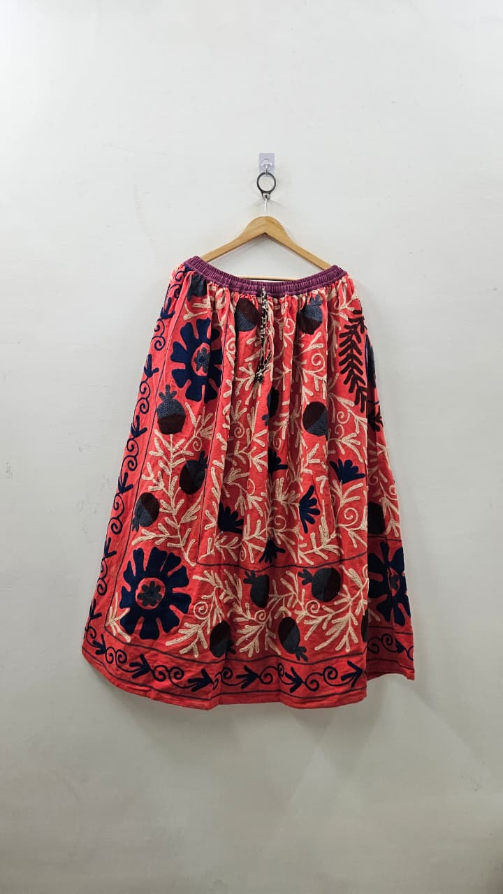 Cotton Suzani Skirt for Summer – Breathable & Lightweight Wear