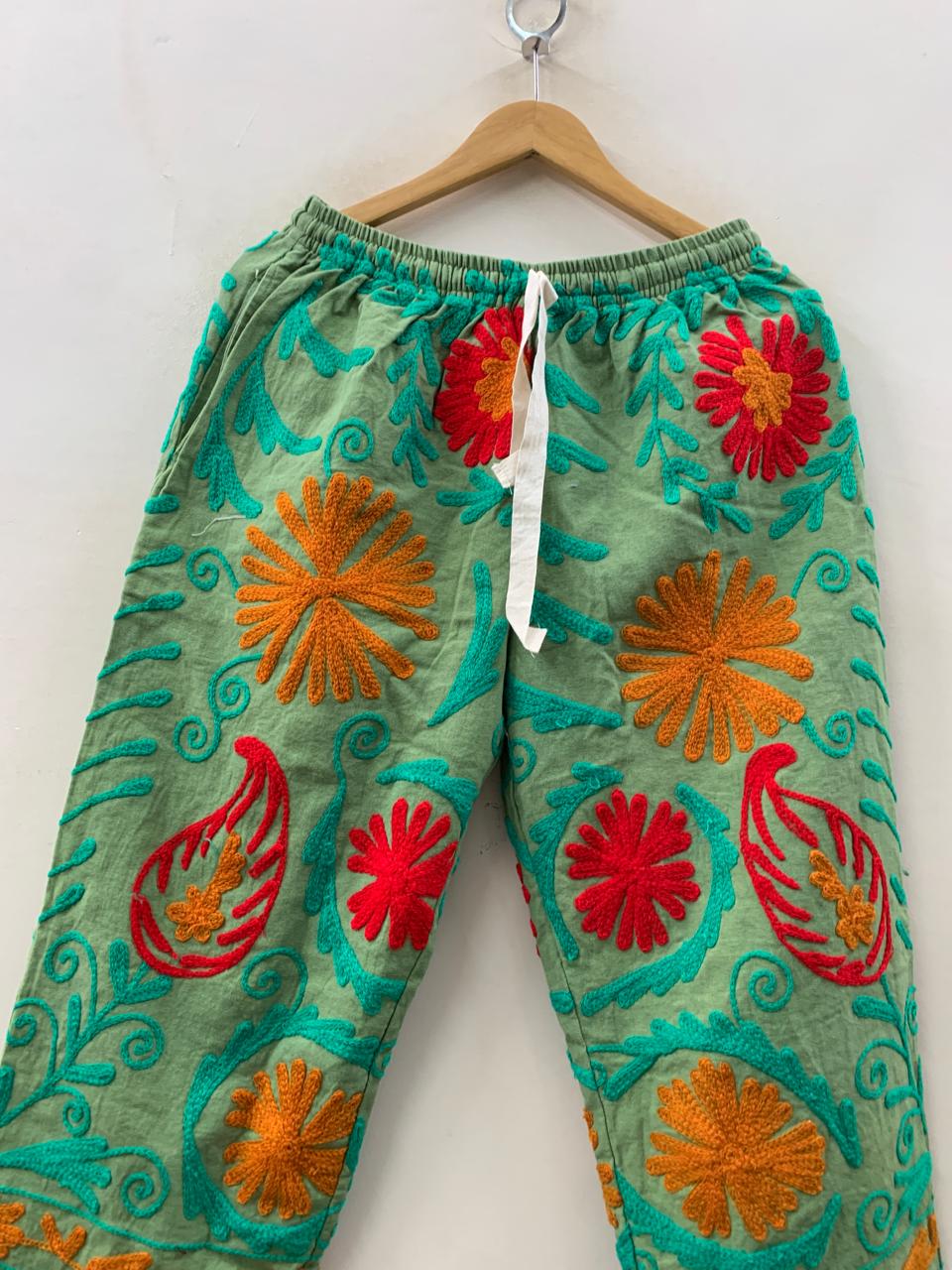 Cotton Embroidered Suzani Pajama – Comfortable Artisan Loungewear 2