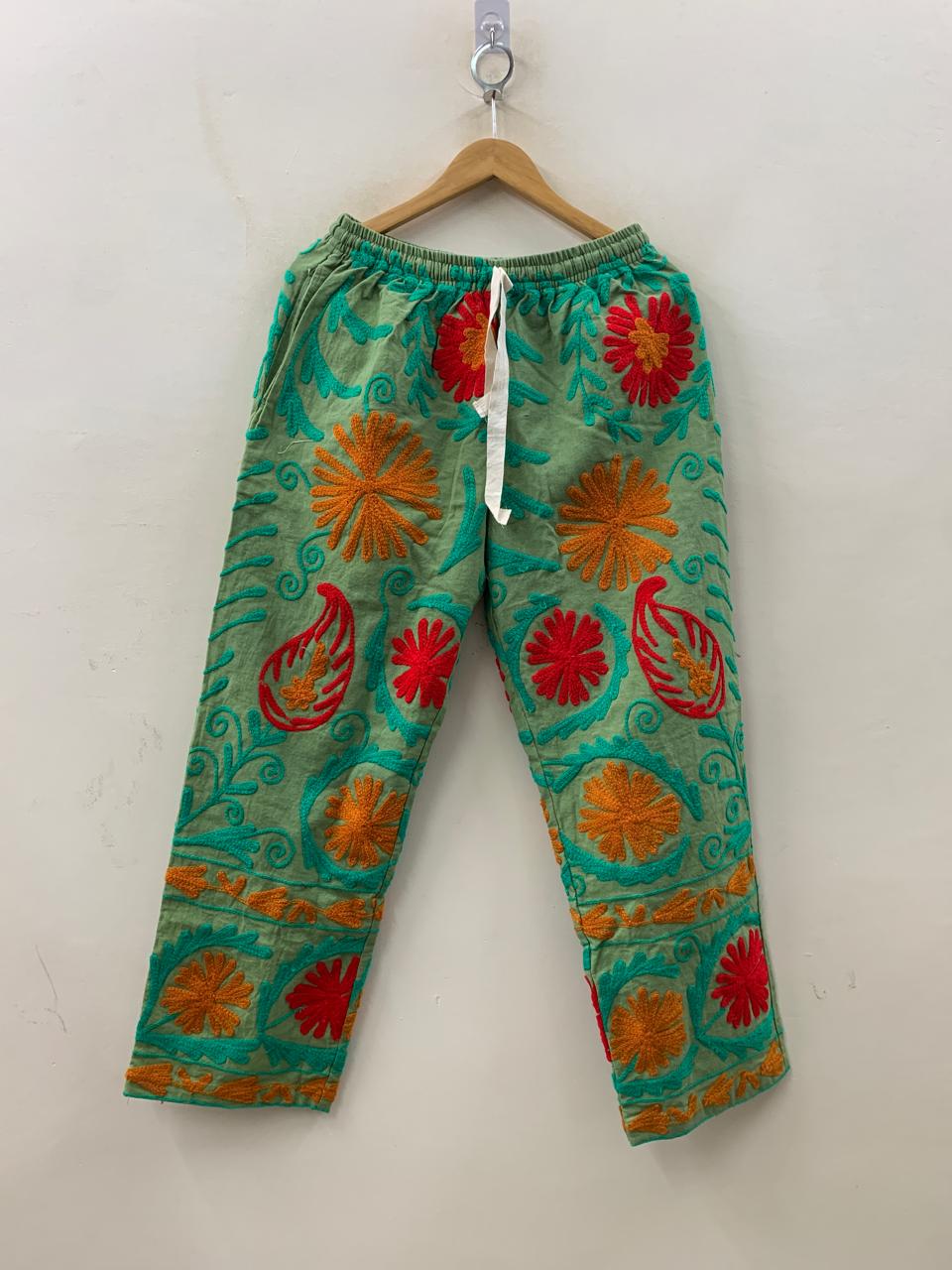 Cotton Embroidered Suzani Pajama – Comfortable Artisan Loungewear 3