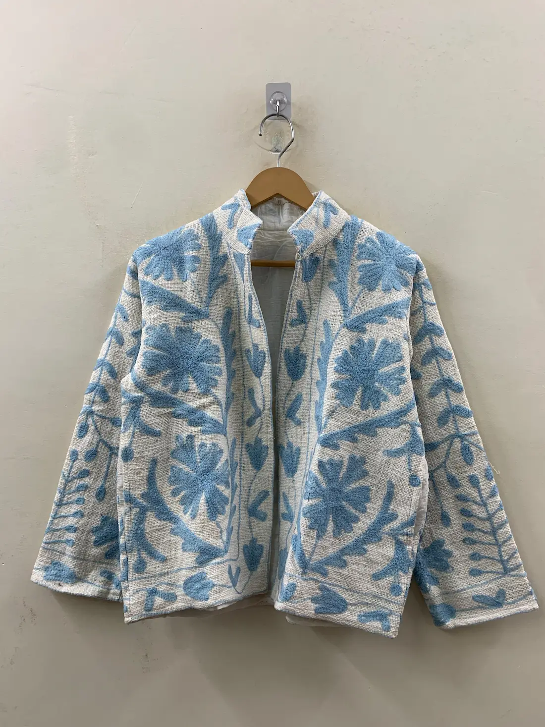 Handmade Velvet Suzani Jacket – Luxury Embroidered Boho Coat for Women