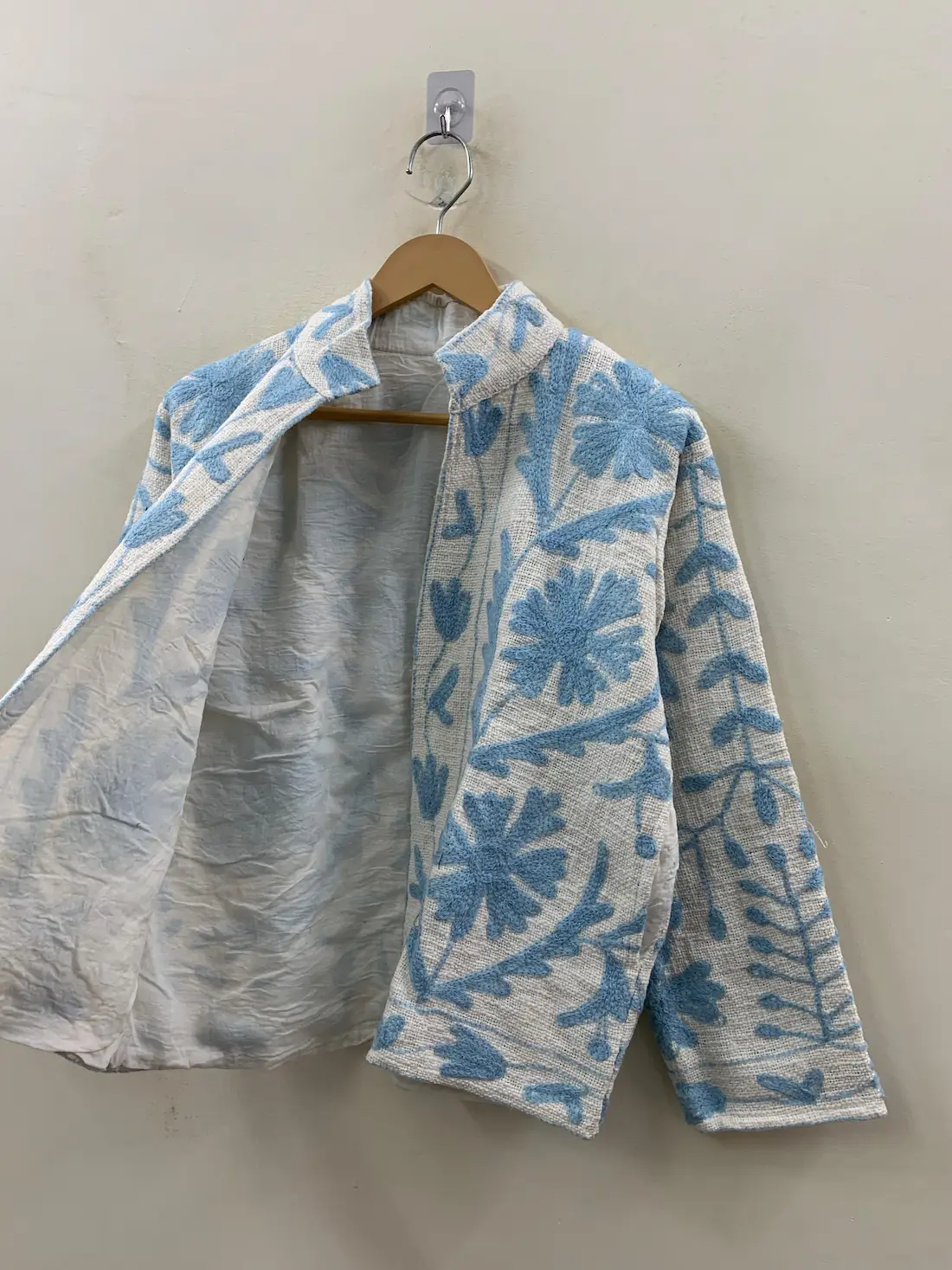 Handmade Velvet Suzani Jacket – Luxury Embroidered Boho Coat for Women 2