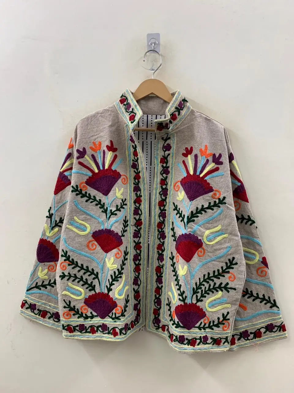 Boho Cotton Suzani Jacket for Women | Ethnic Floral Embroidered Coat 4