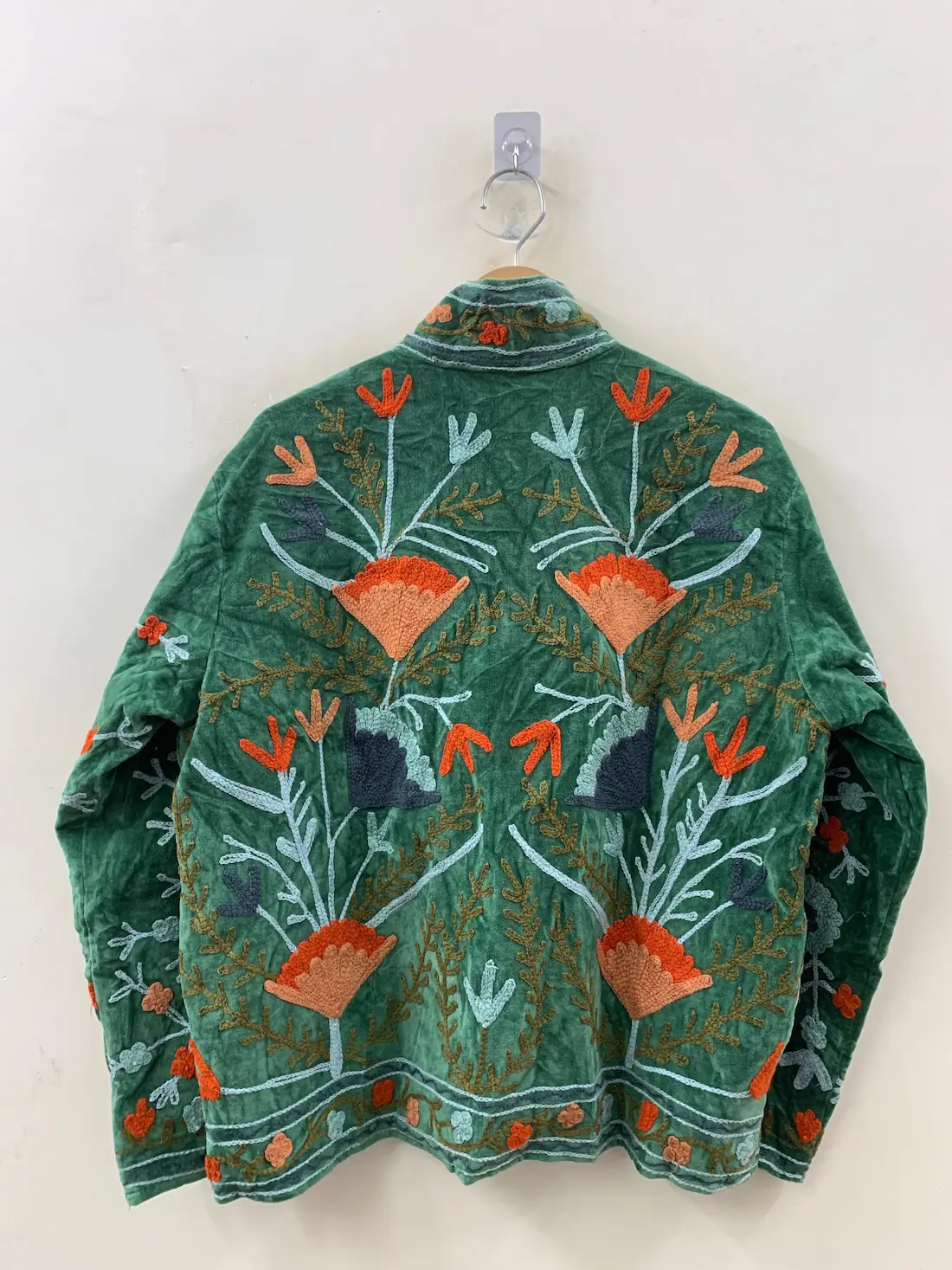 Boho Velvet Suzani Jacket – Handmade Vintage Coat 2