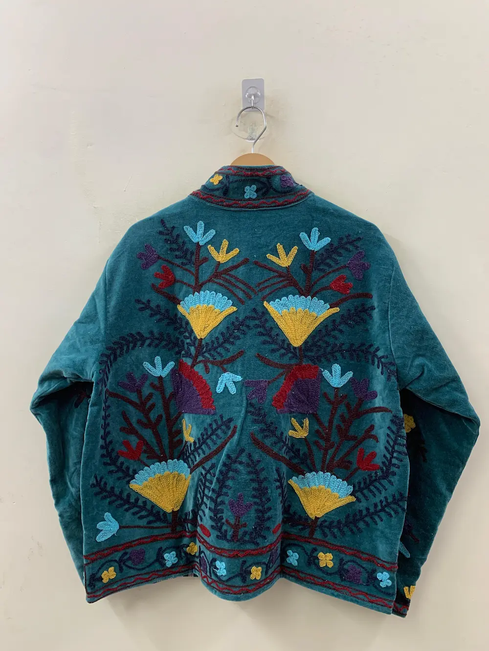 Women’s Velvet Suzani Jacket – Boho Chic Embroidered Style 3