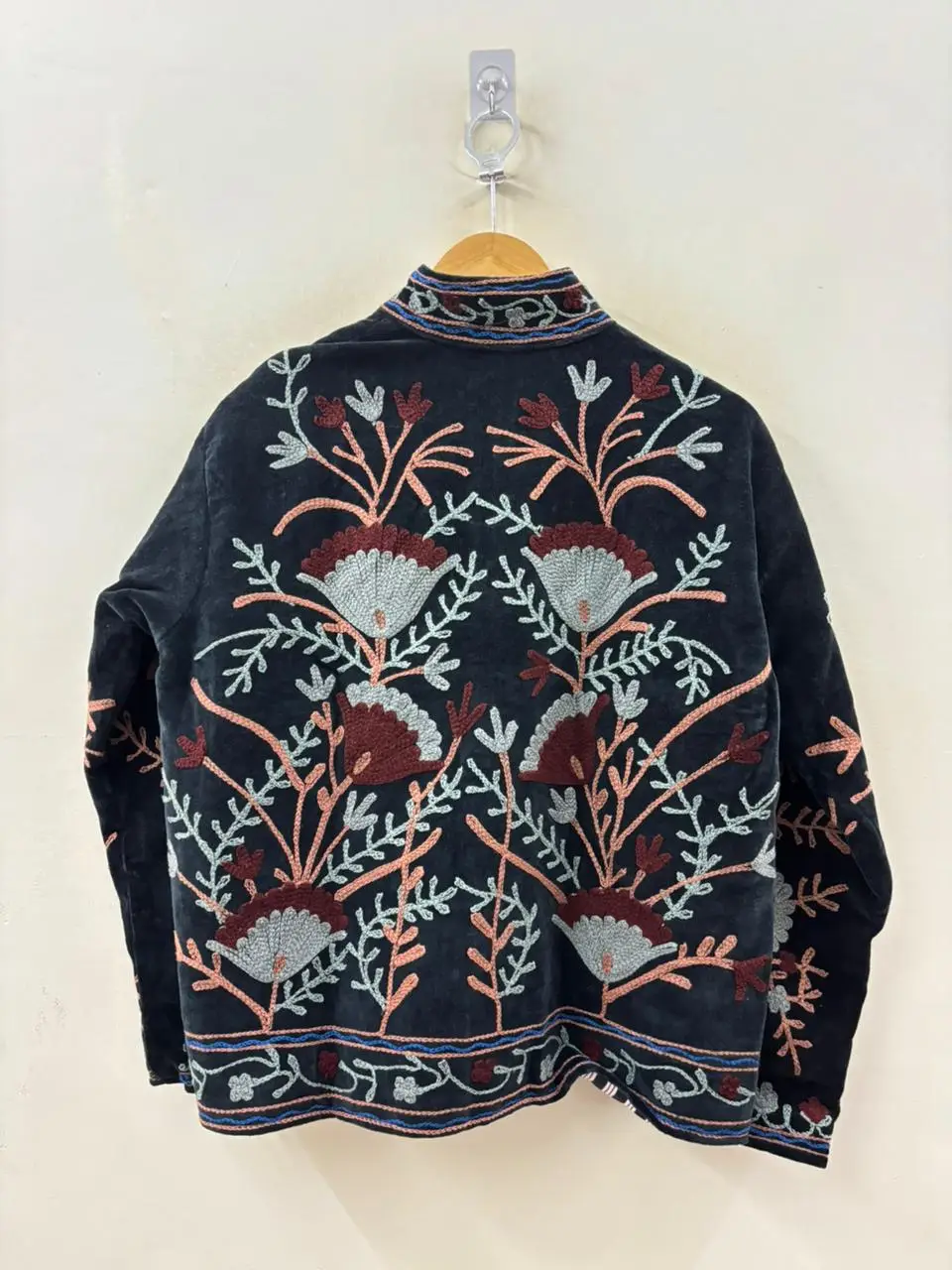 Floral Embroidered Velvet Suzani Jacket 3