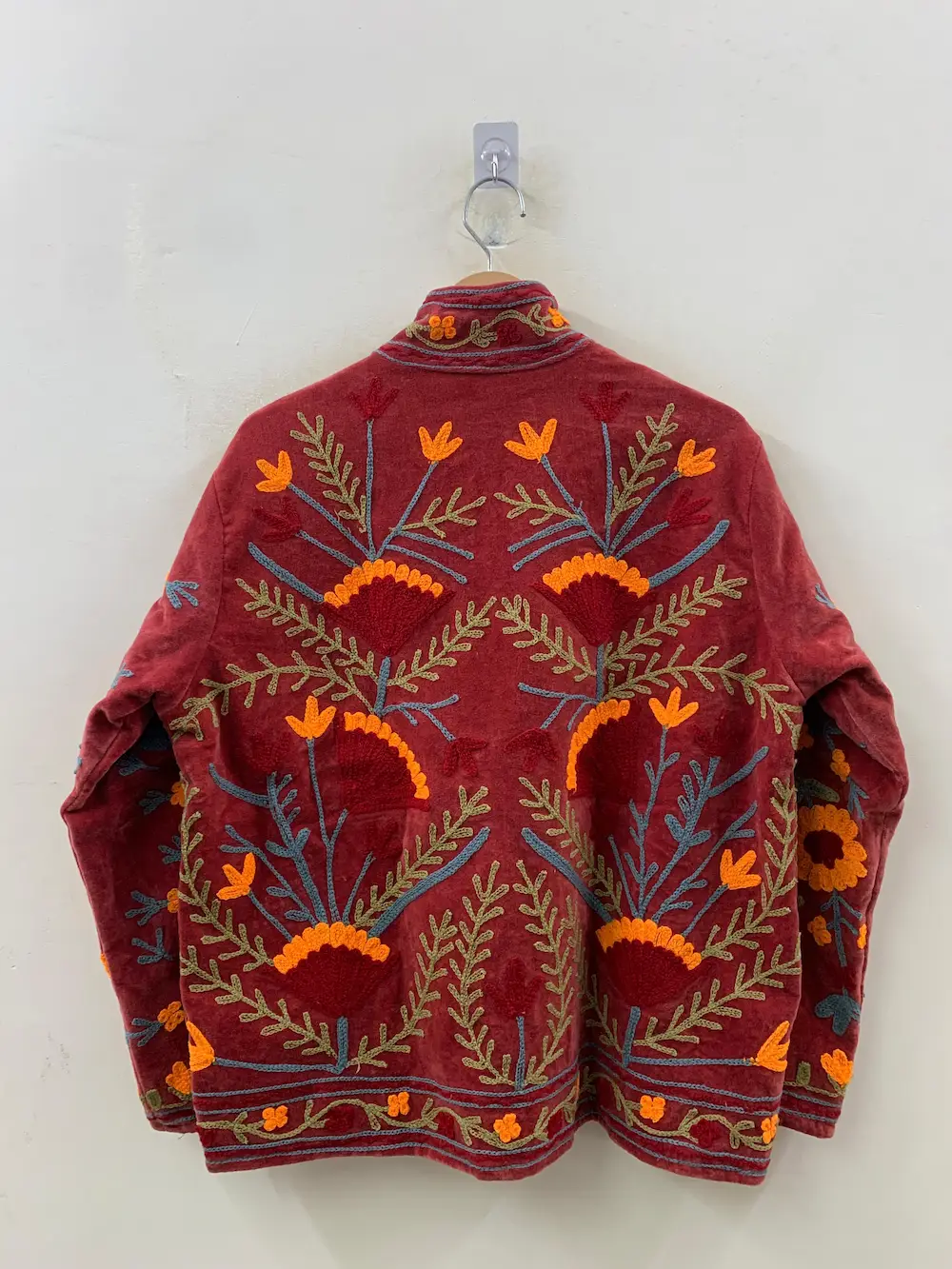 Vintage Style Velvet Suzani Jacket – Handmade Bohemian Fashion 3