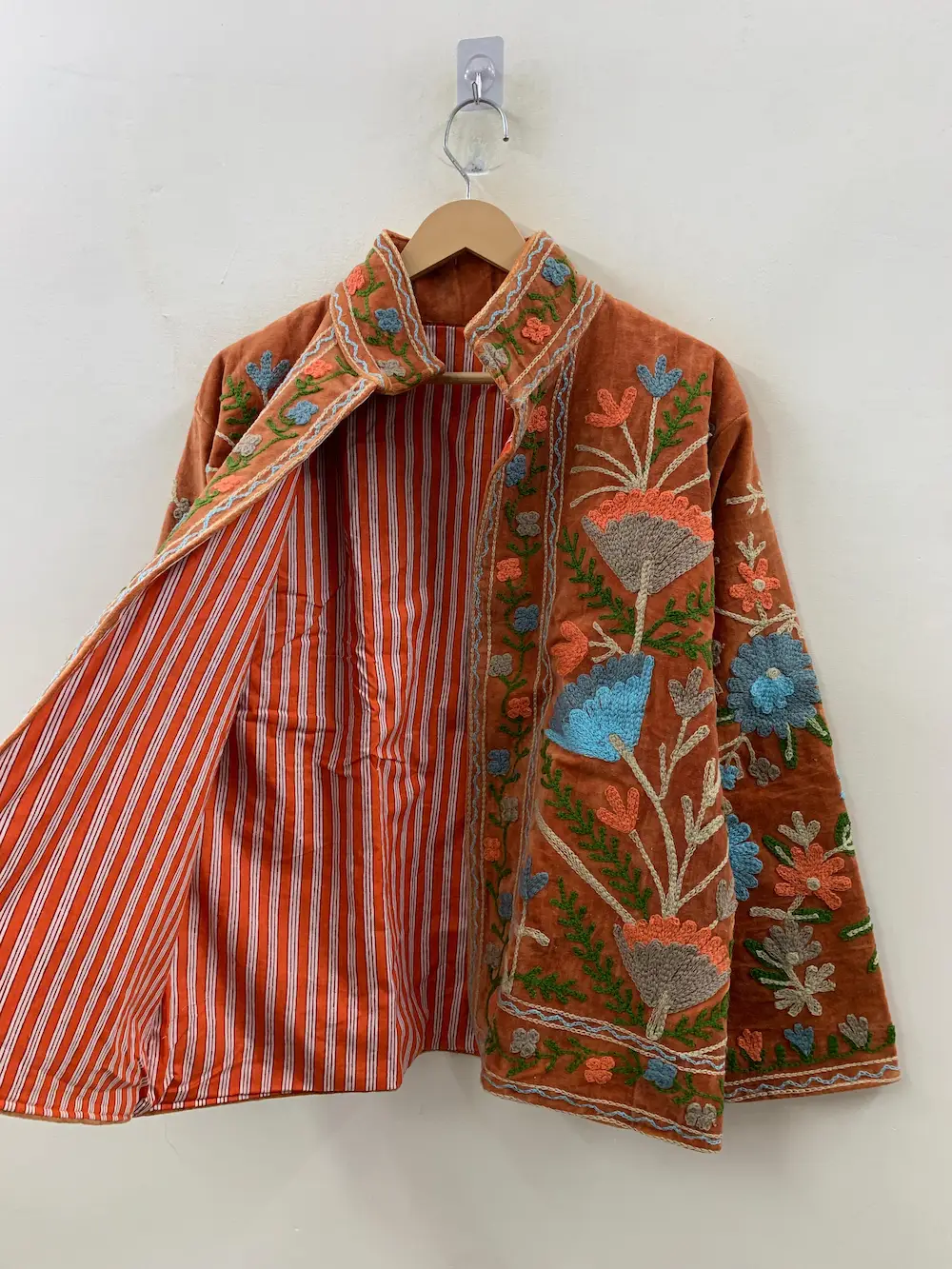 Artisan Velvet Suzani Jacket – Handcrafted Embroidered Luxury Outerwear 2