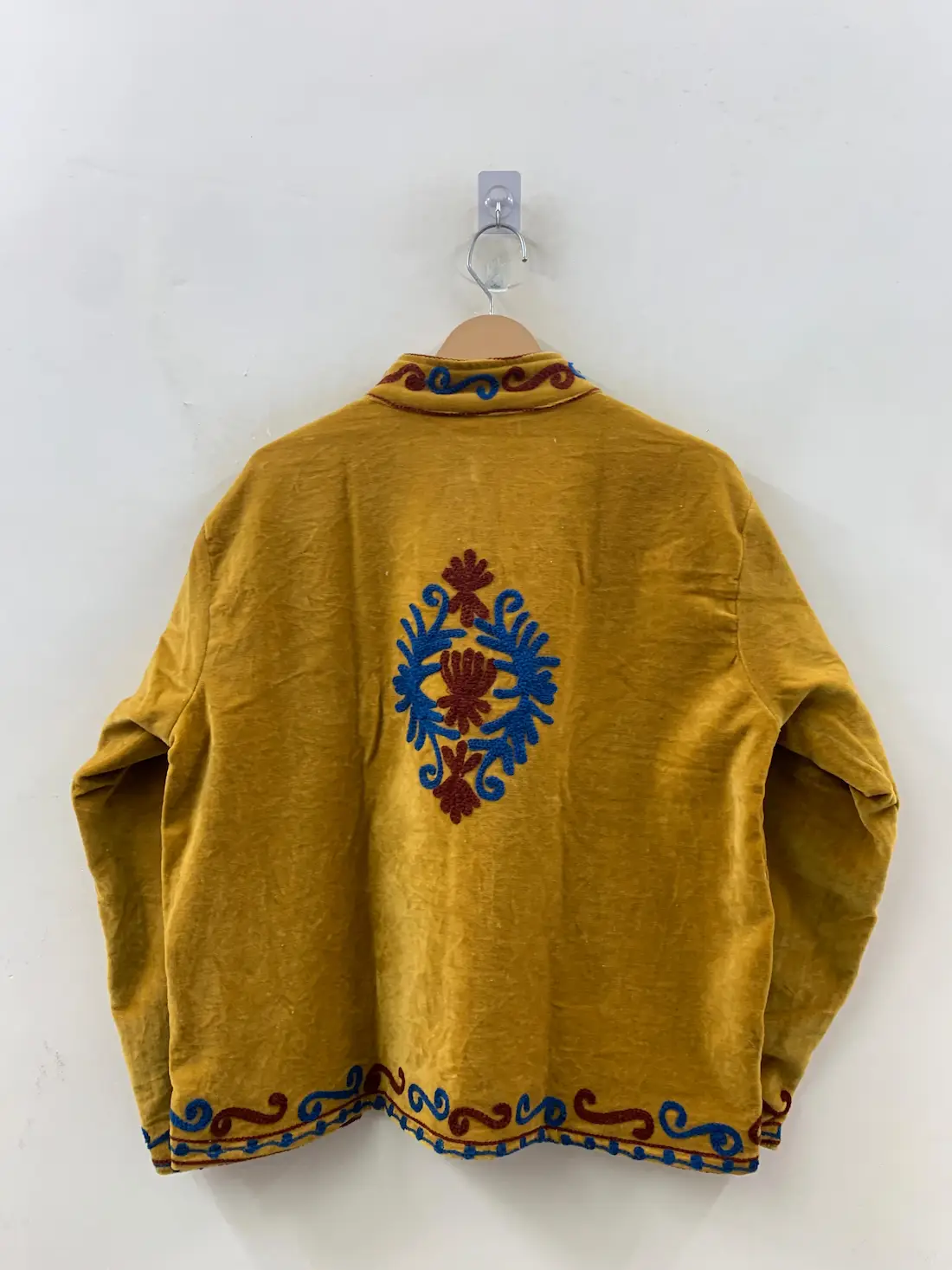 Luxury Velvet Suzani Jacket – Hand Embroidered Designer Coat 3