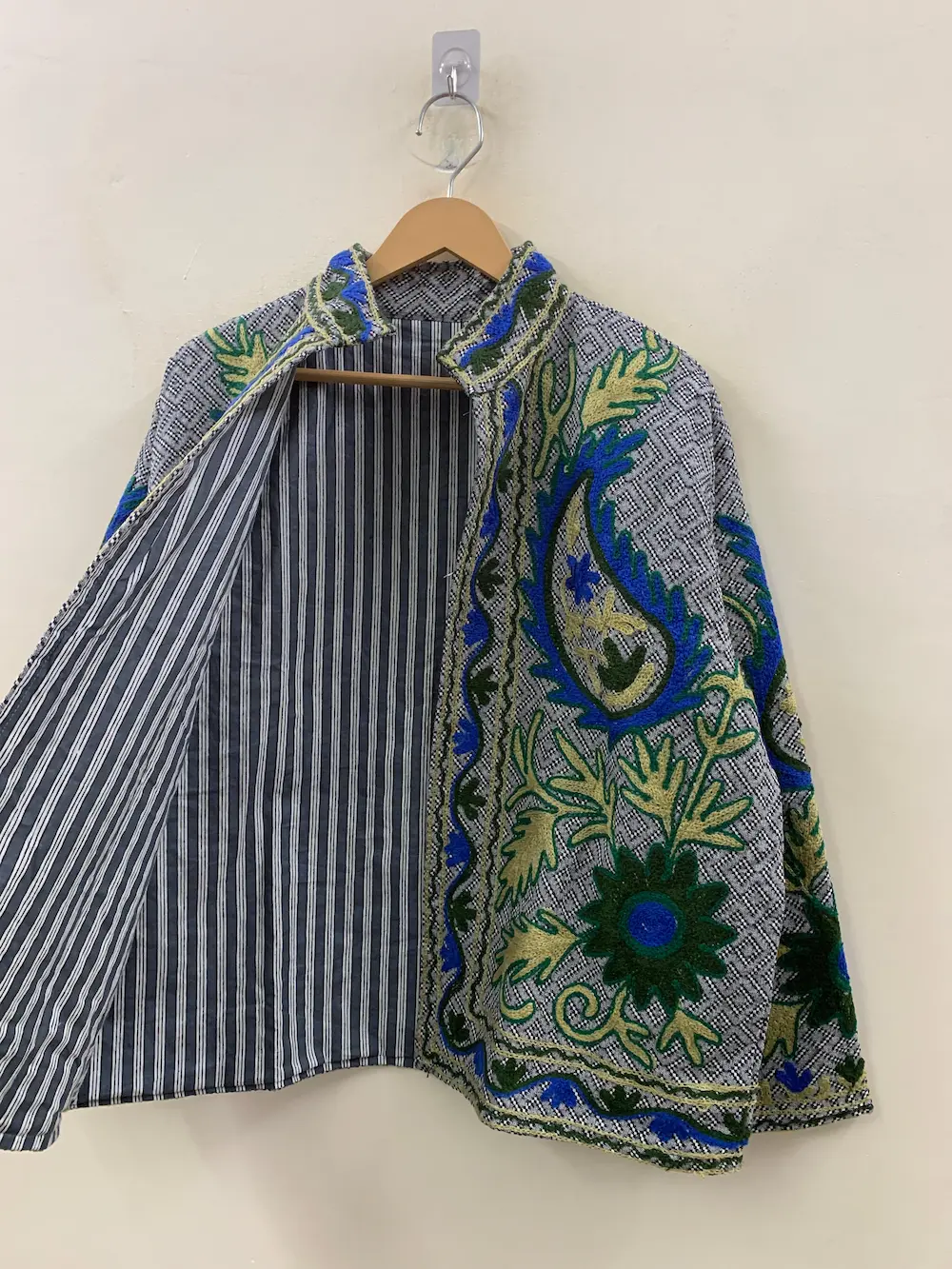 Luxury Velvet Suzani Jacket – Handcrafted Boho Statement Piece