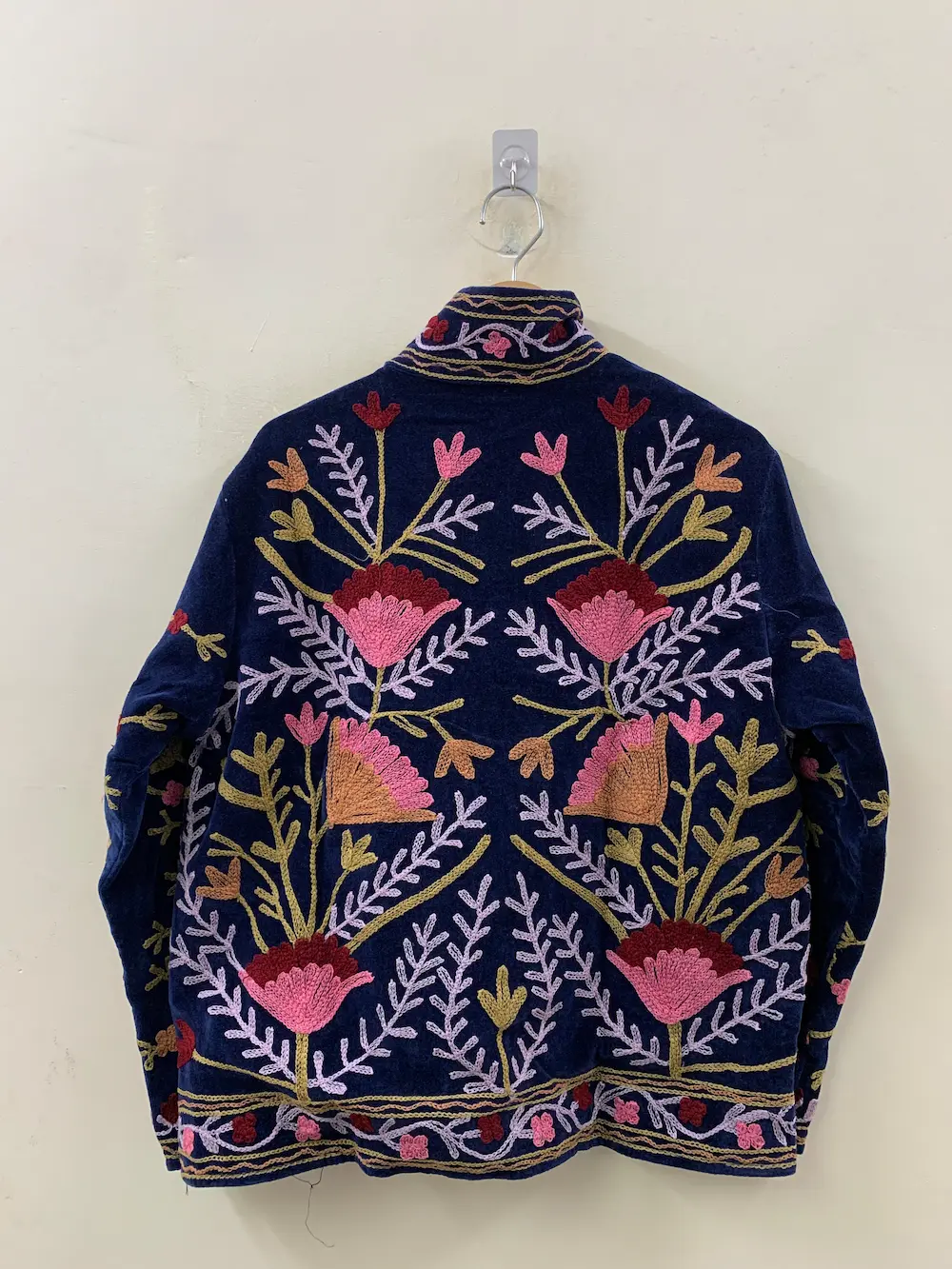 Velvet Suzani Embroidered Jacket for Women – Luxury Bohemian Style 3