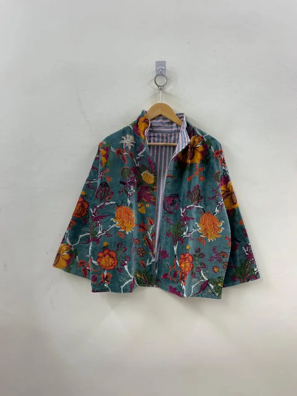 Designer Velvet Printed Jacket | Trendy Winter Fashion Jacket for Women 4