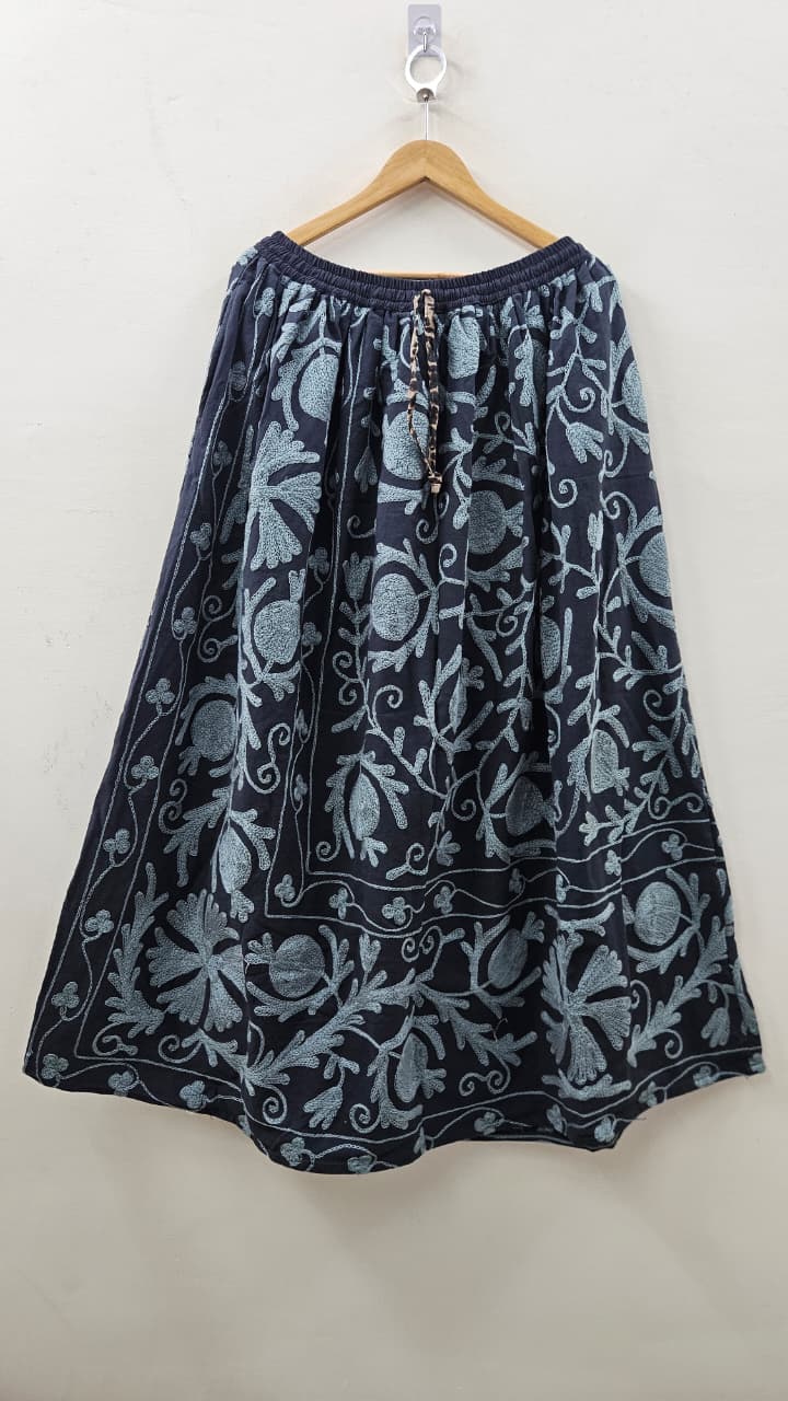 Printed Cotton Suzani Skirt – Soft Fabric with Ethnic Patterns