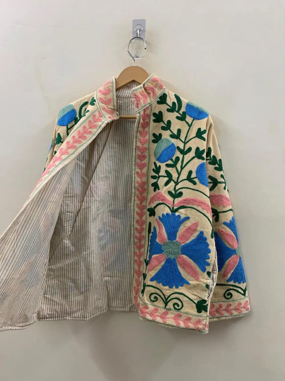 Boho Velvet Suzani Jacket – Handmade Embroidered Women’s Jacket 2