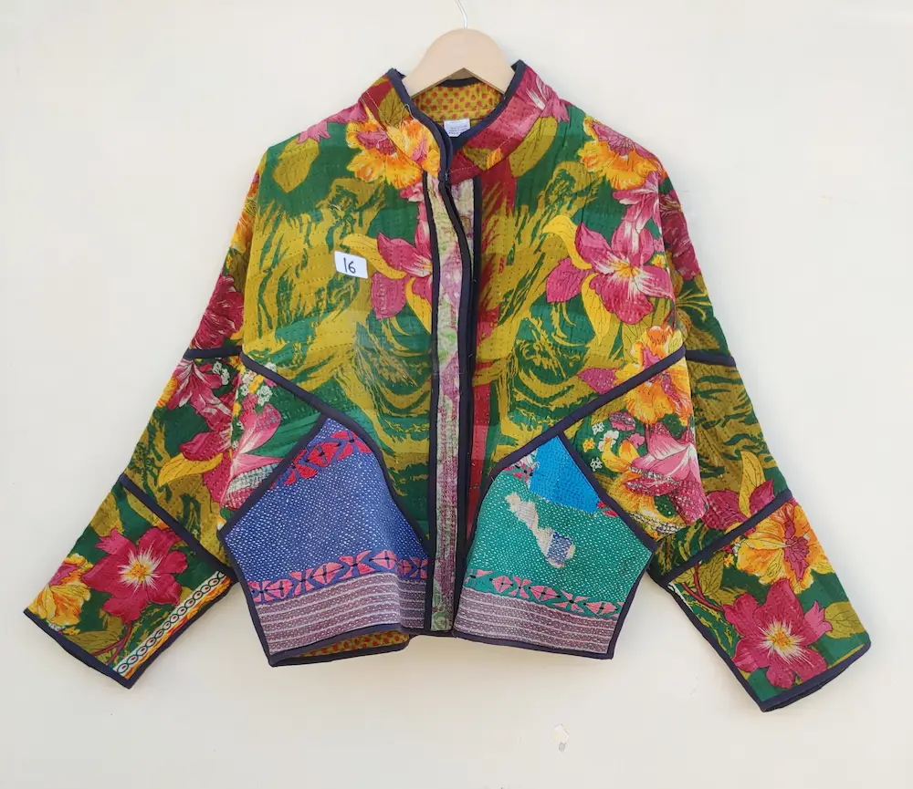 Vintage Fine Kantha Jacket – Artisan Handmade Wear