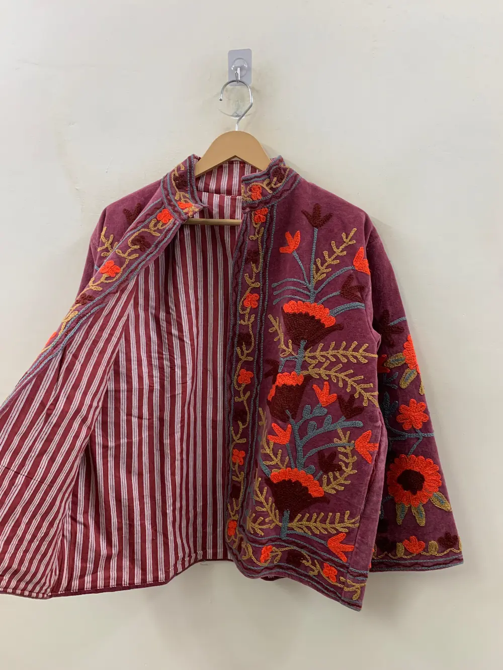 Luxury Velvet Suzani Jacket for Women – Vintage Inspired Embroidery 2