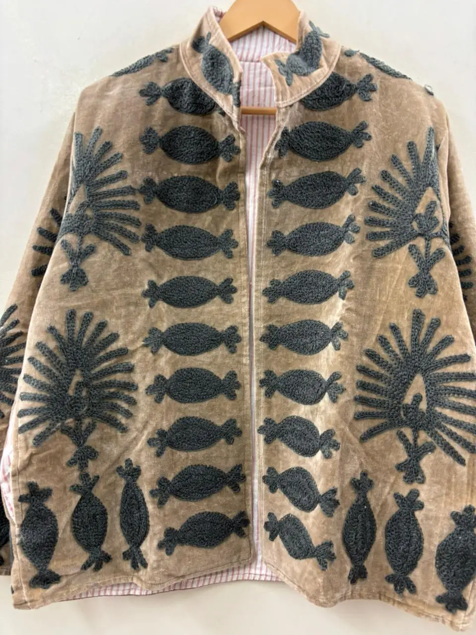 Party Wear Velvet Suzani Jacket 2