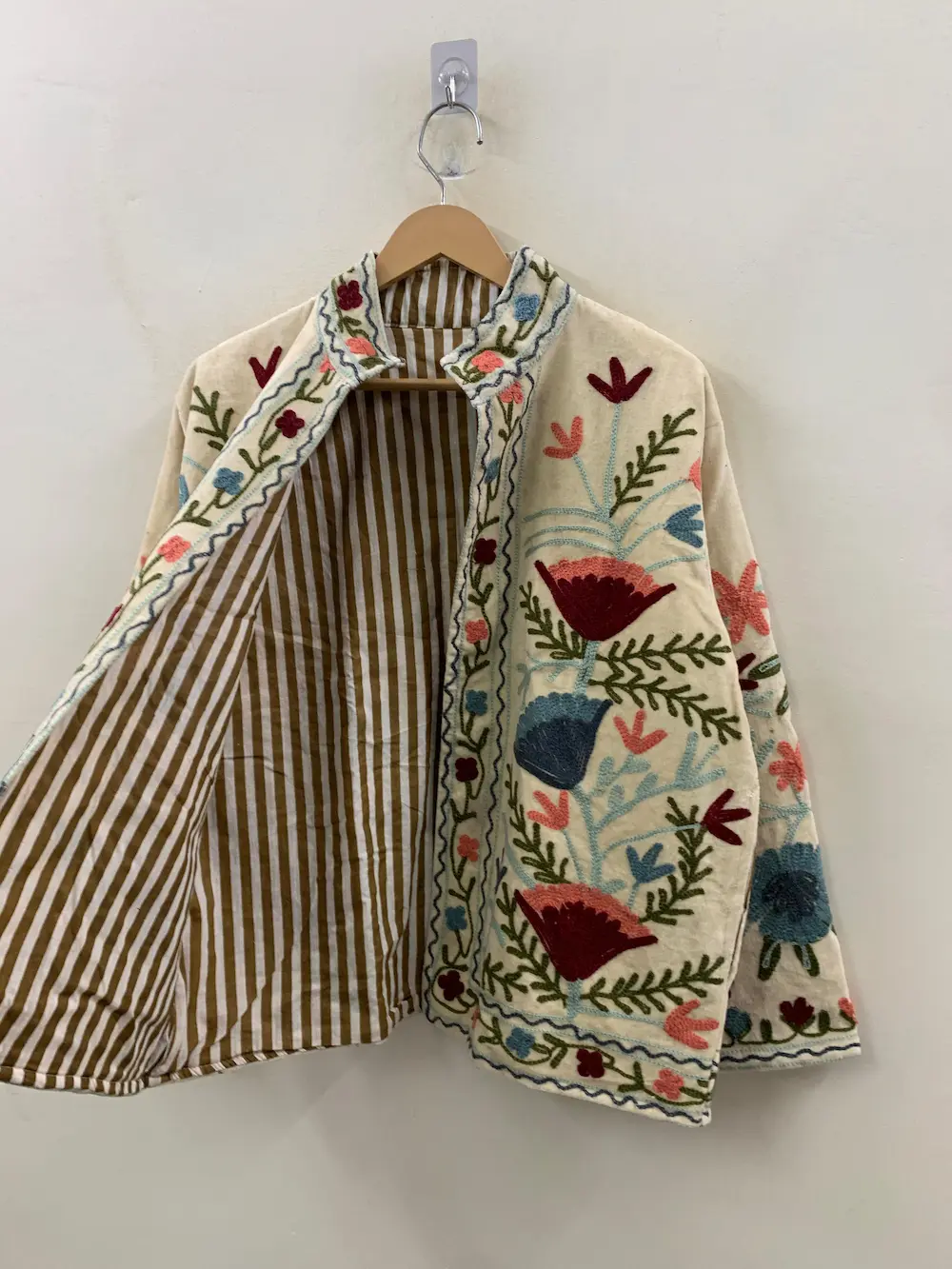 Velvet Suzani Jacket – Handmade Embroidered Boho Luxury Outerwear