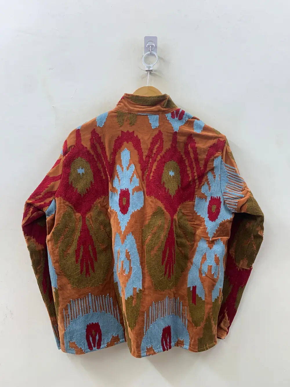 Velvet Suzani Jacket – Handmade Embroidered Boho Coat 3