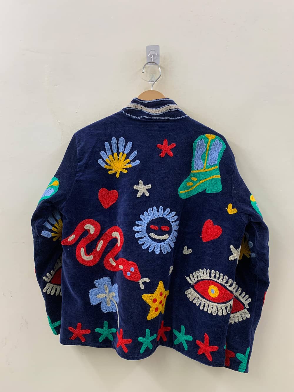 Luxury Velvet Suzani Jacket – Handcrafted Embroidered Boho Chic Coat 2