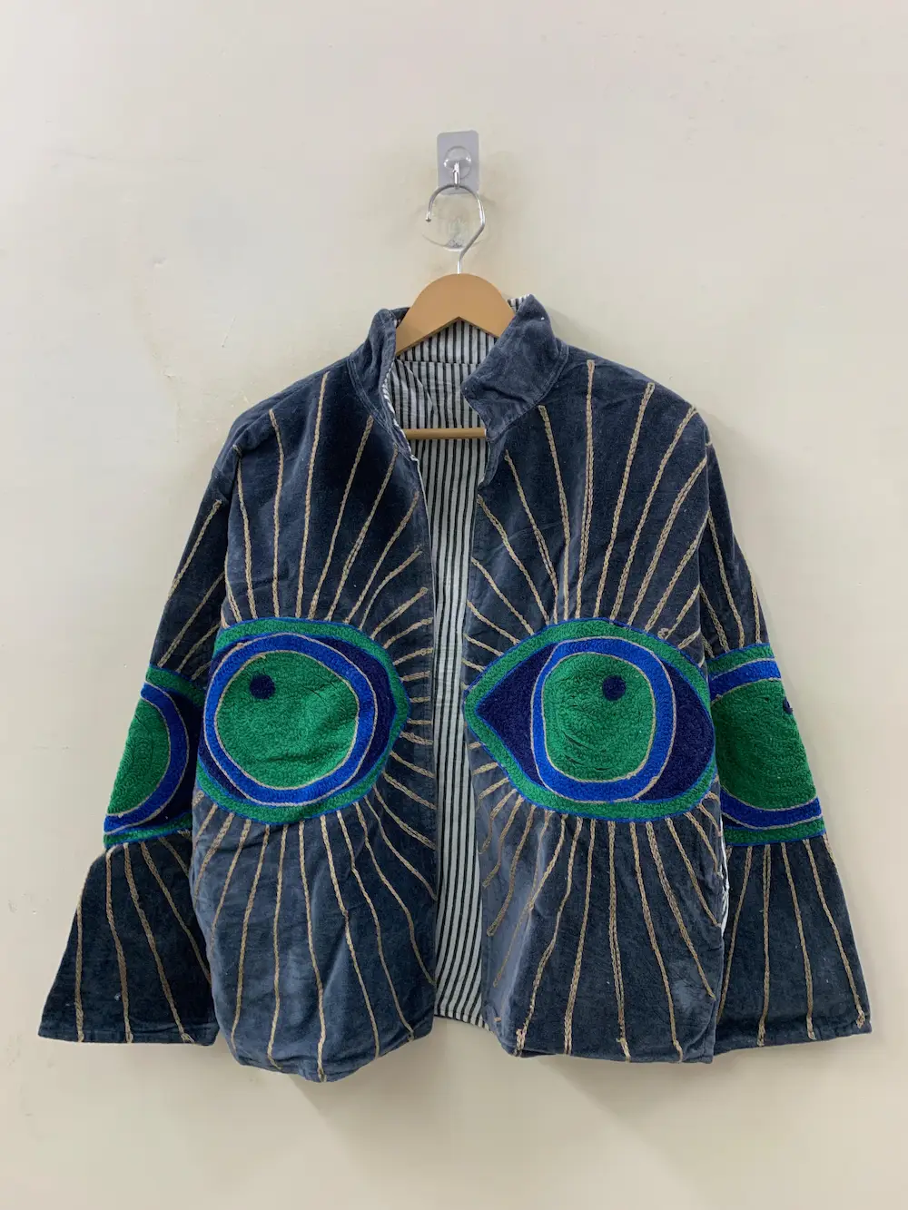 Boho Velvet Suzani Jacket for Women | Traditional Embroidered Statement Piece 2