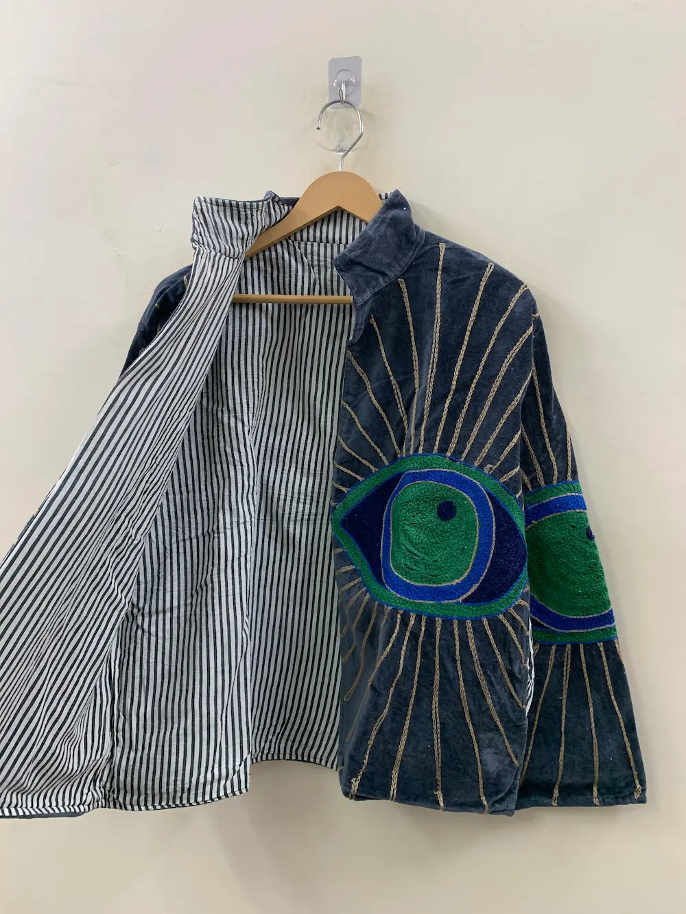 Boho Velvet Suzani Jacket for Women | Traditional Embroidered Statement Piece