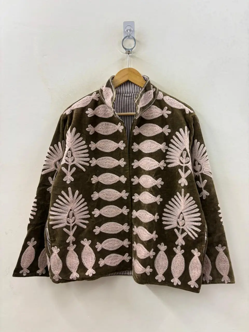 Colorful Suzani Velvet Jacket for Women 4