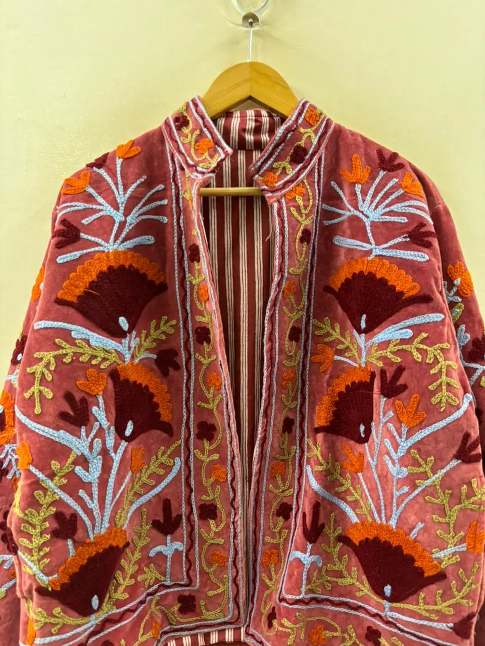 Luxury Embroidered Velvet Suzani Jacket