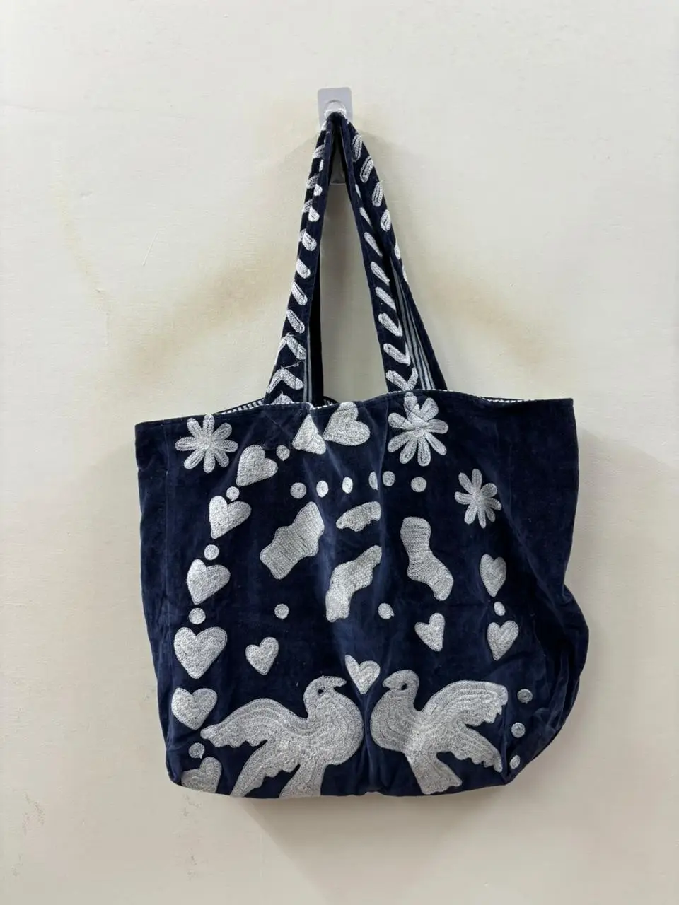 Casual Velvet Tote Shoulder Bag